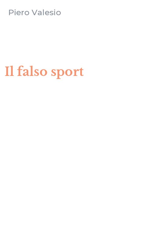 Il falso sport