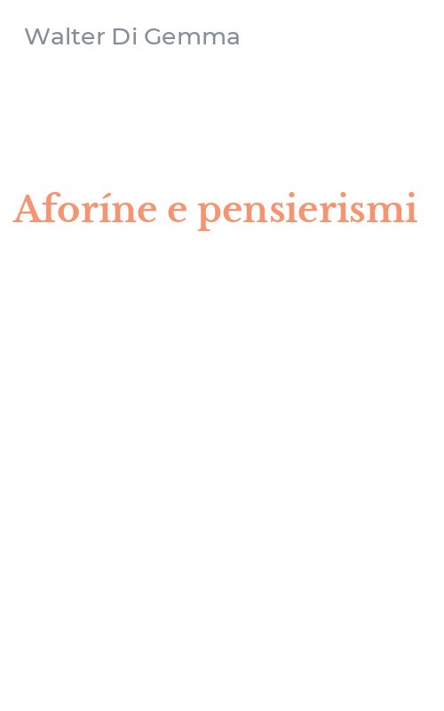 Aforíne e pensierismi