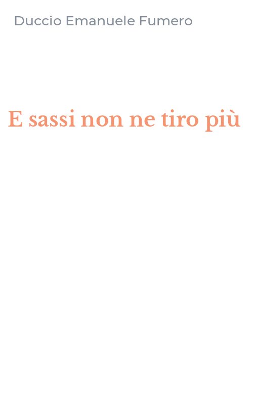 E sassi non ne tiro più