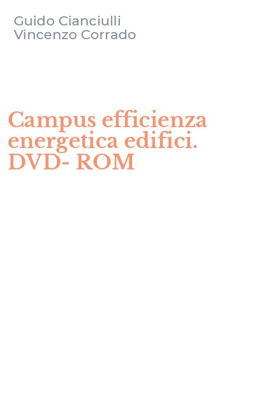 Campus efficienza energetica edifici. DVD-ROM
