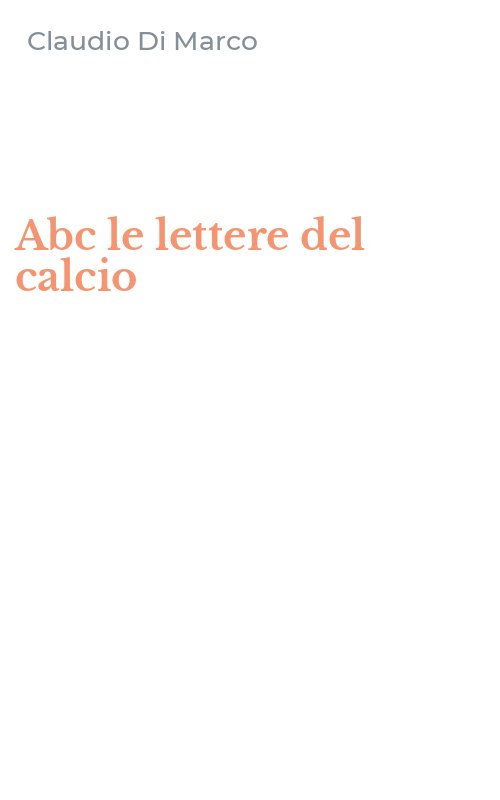 Abc le lettere del calcio