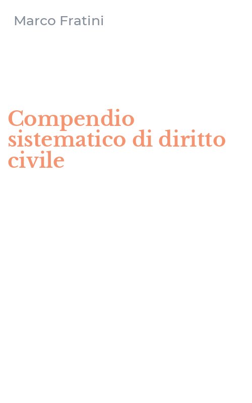 Compendio sistematico di diritto civile