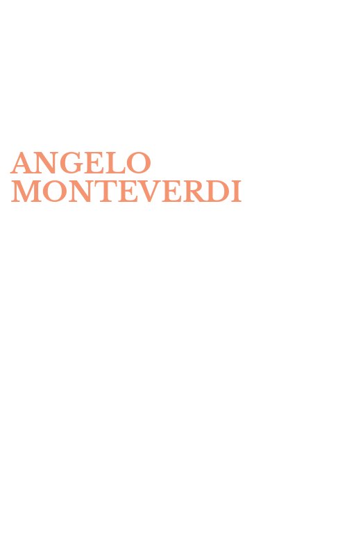 ANGELO MONTEVERDI