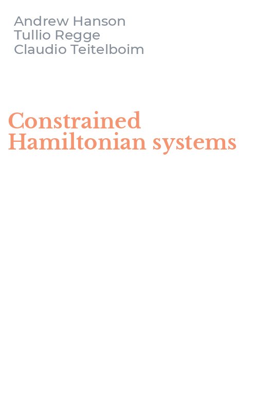 Constrained Hamiltonian systems