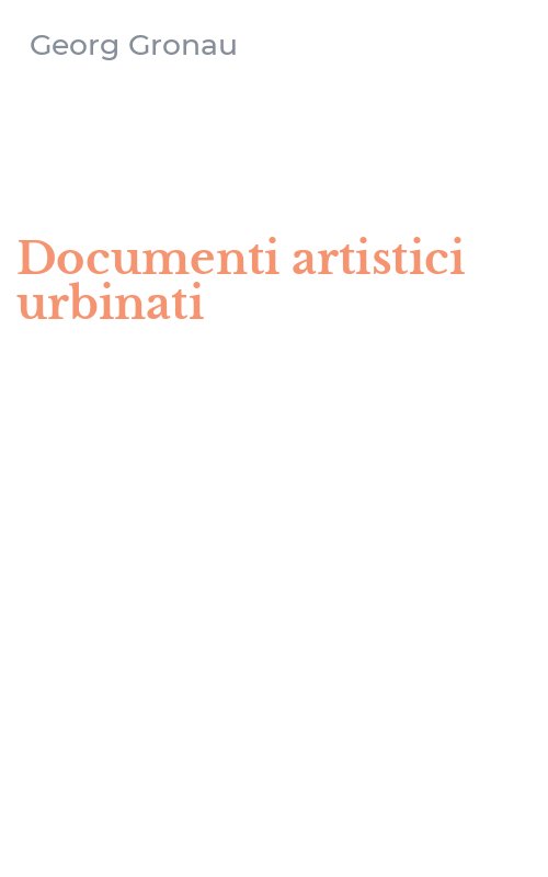 Documenti artistici urbinati