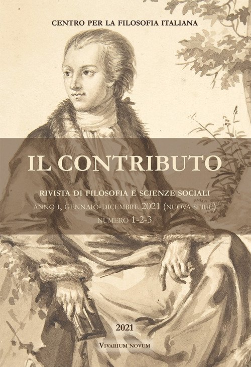 Il contributo. Rivista di filosofia e scienze sociali