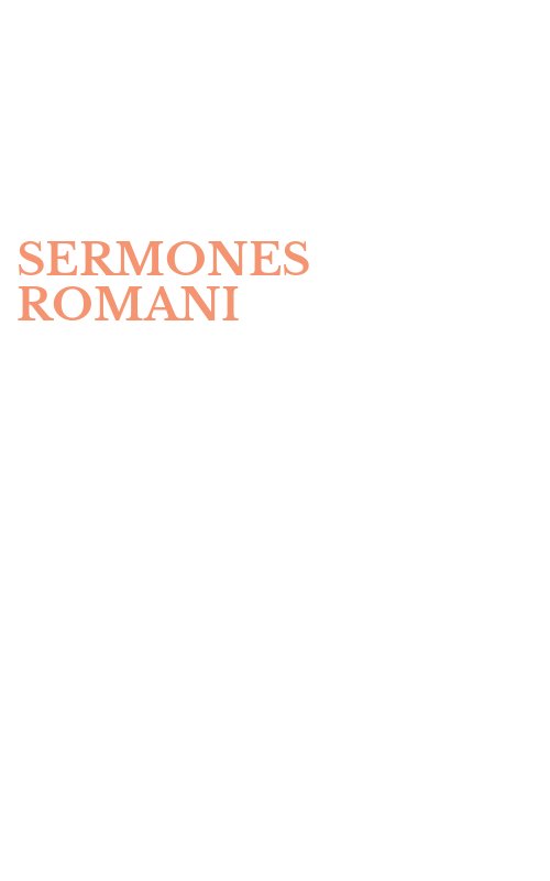 SERMONES ROMANI