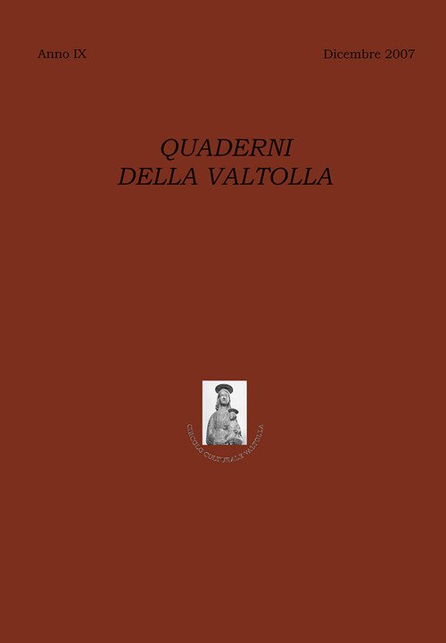 Quaderni della Valtolla. Anno IX dicembre 2007