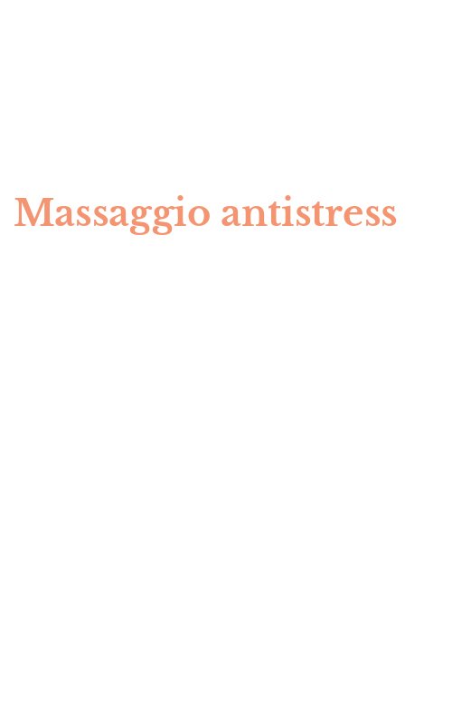 Massaggio antistress