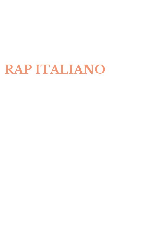 RAP ITALIANO