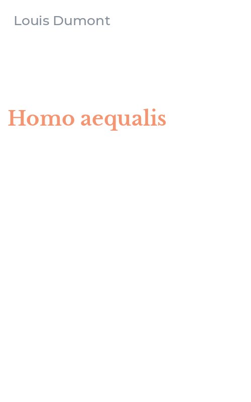Homo aequalis