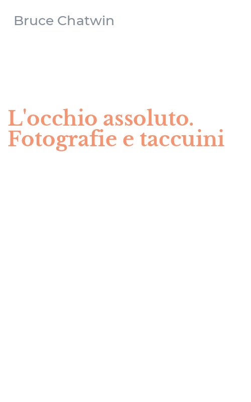 L'occhio assoluto. Fotografie e taccuini
