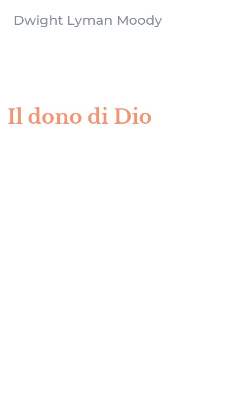 Il dono di Dio