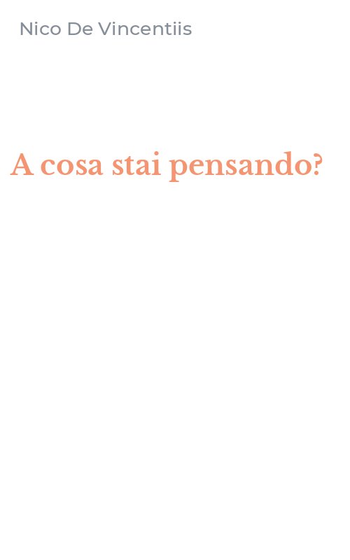 A cosa stai pensando?