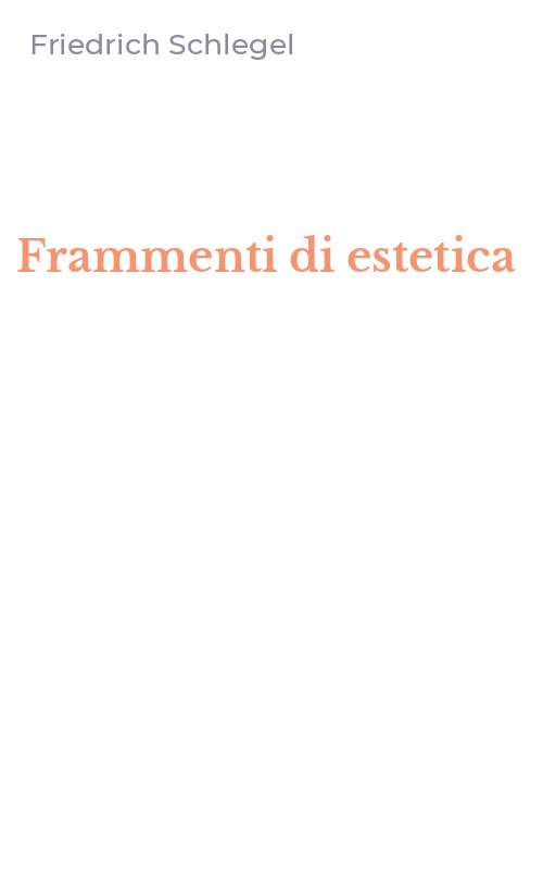 Frammenti di estetica