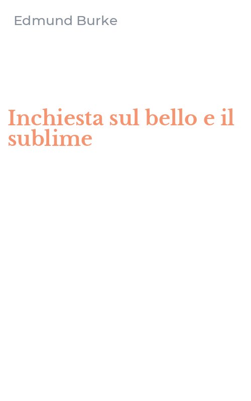 Inchiesta sul bello e il sublime