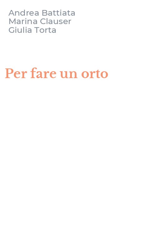 Per fare un orto