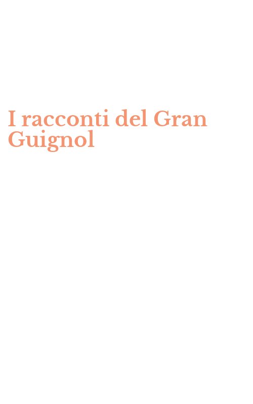 I racconti del Gran Guignol