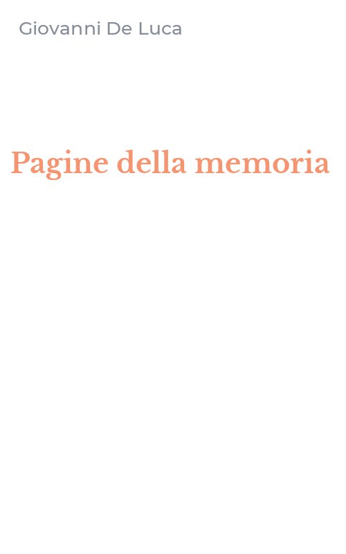 Pagine della memoria