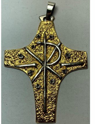 CROCE PASTORALE BICOLORE 