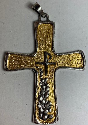 CROCE PETTORALE BICOLORE