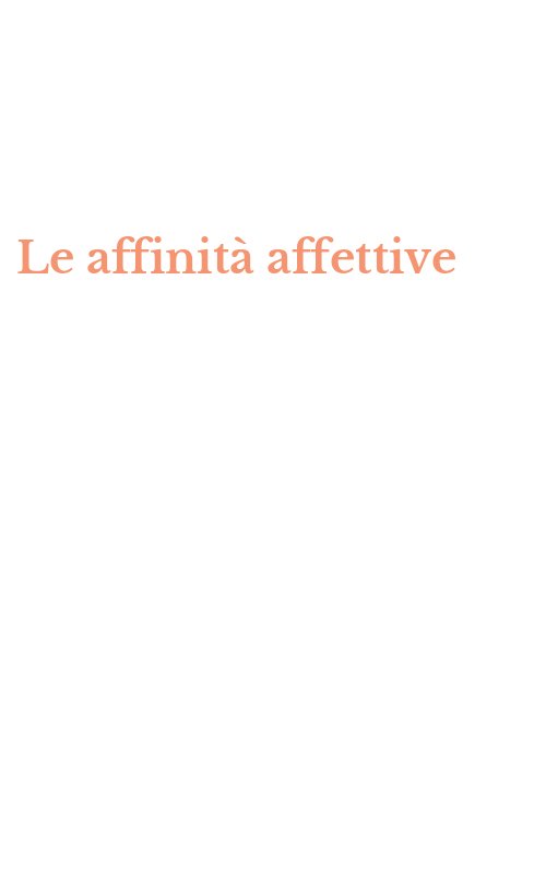 Le affinità affettive