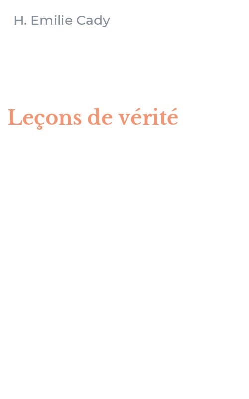 Leçons de vérité