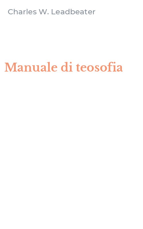 Manuale di teosofia