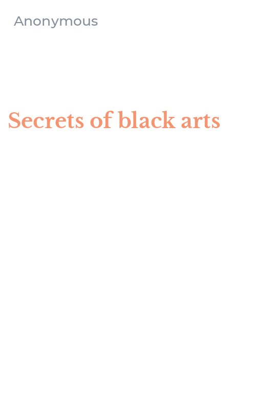 Secrets of black arts