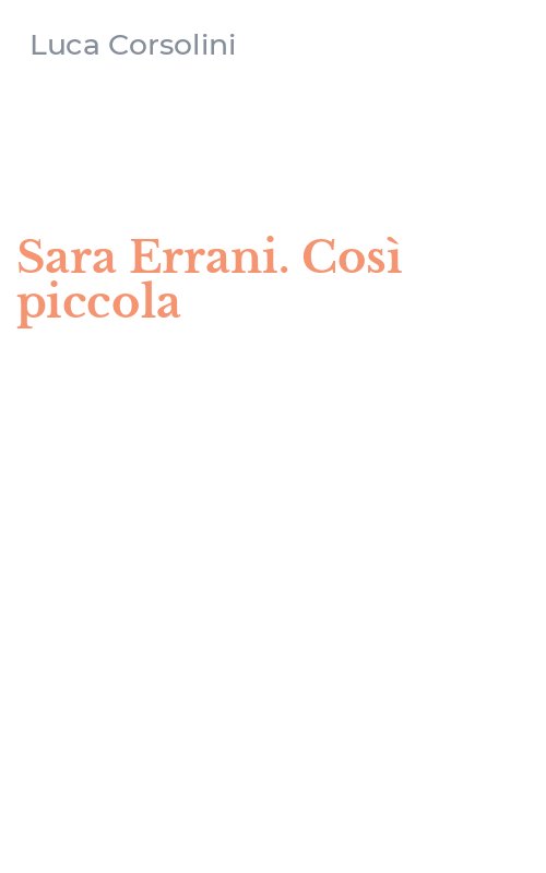 Sara Errani. Così piccola