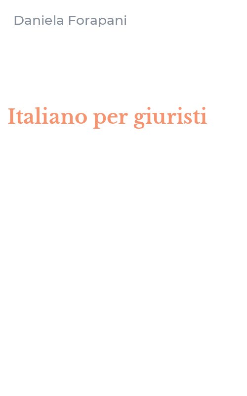 Italiano per giuristi