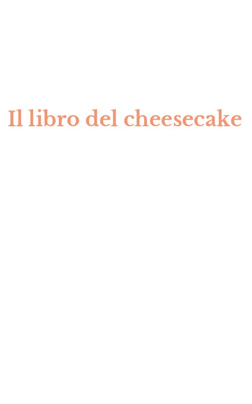 Il libro del cheesecake