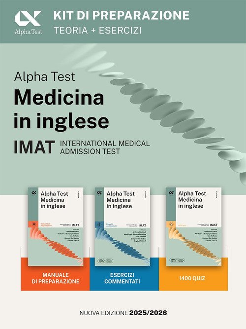Alpha Test Medicina Inglese IMAT 2025-2026. Kit di preparazione
