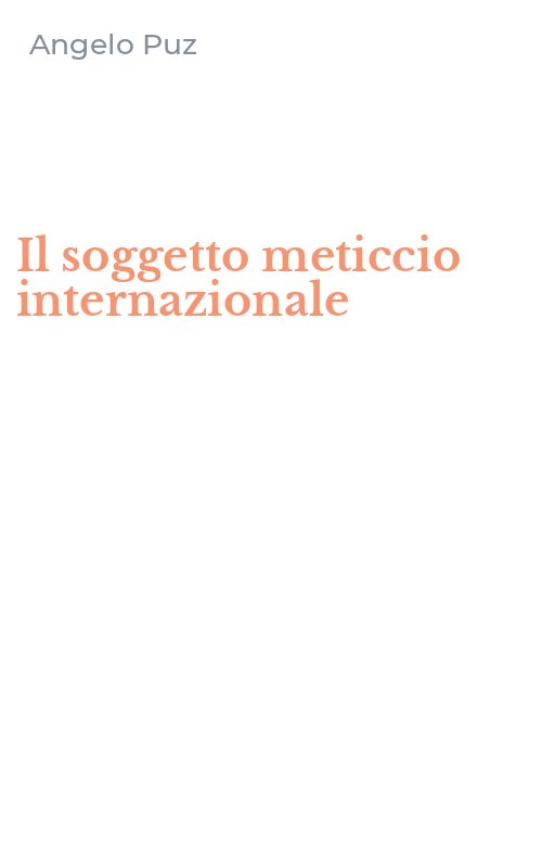Il soggetto meticcio internazionale