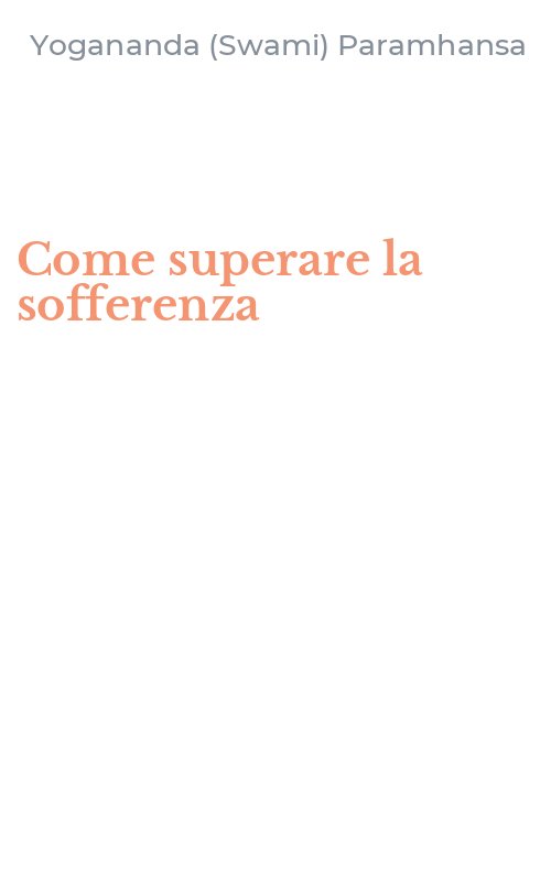 Come superare la sofferenza