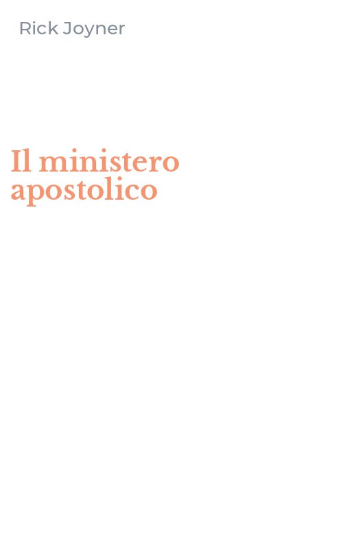 Il ministero apostolico