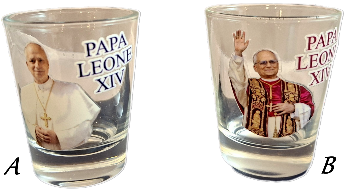 BICCHIERINO PAPA LEONE XIV