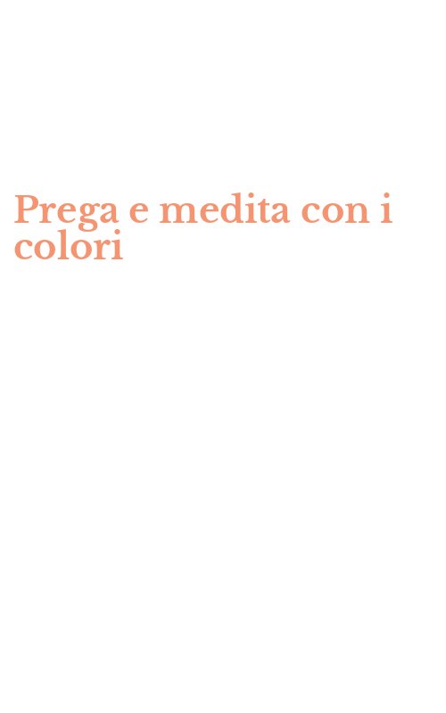 Prega e medita con i colori