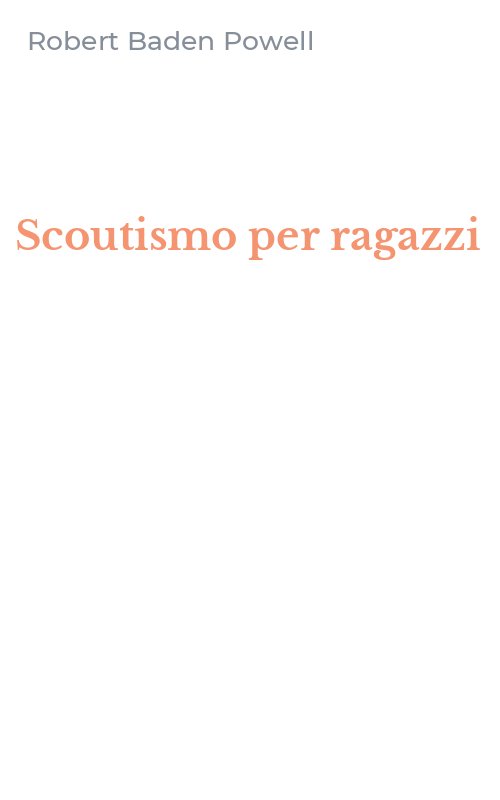Scoutismo per ragazzi