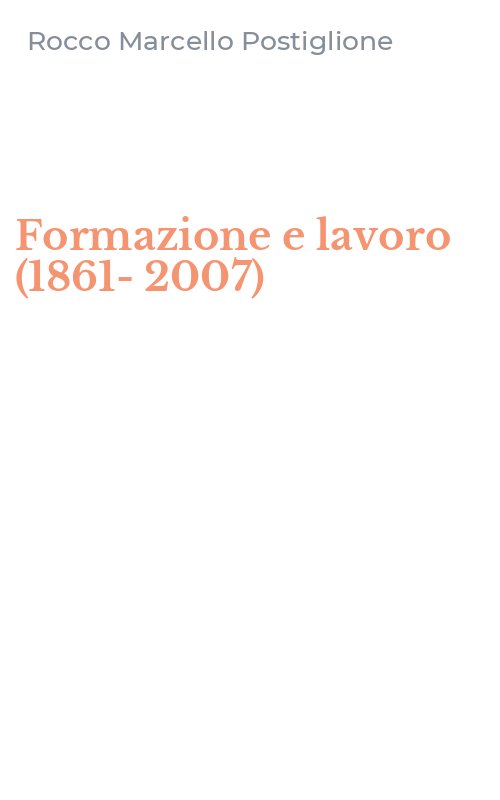 Formazione e lavoro (1861-2007)