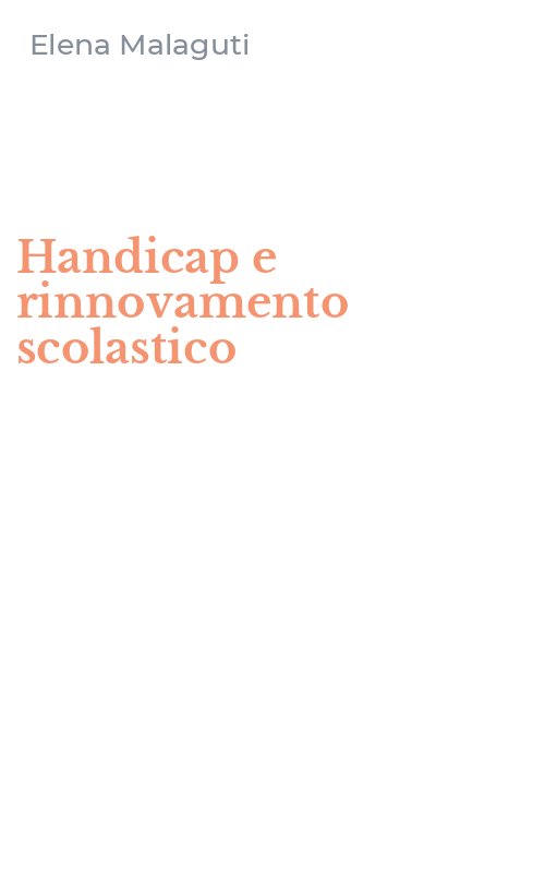 Handicap e rinnovamento scolastico