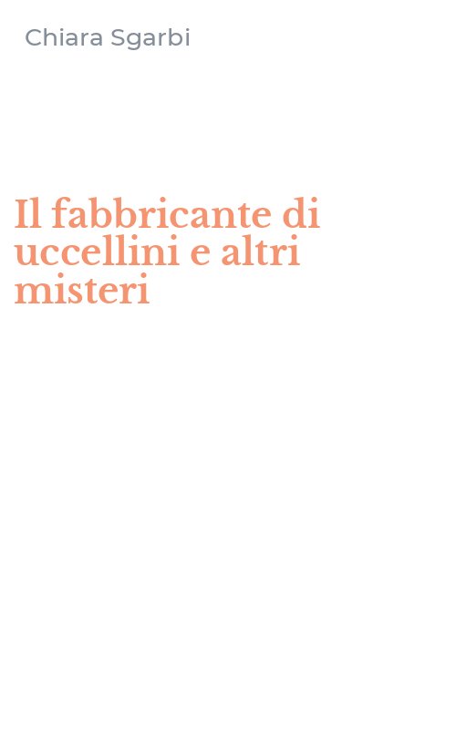 Il fabbricante di uccellini e altri misteri
