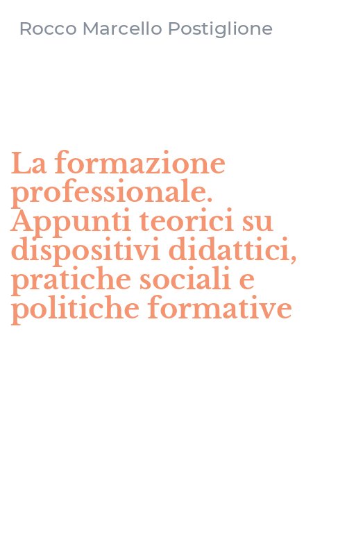 La formazione professionale. Appunti teorici su dispositivi didattici, pratiche sociali e politiche formative