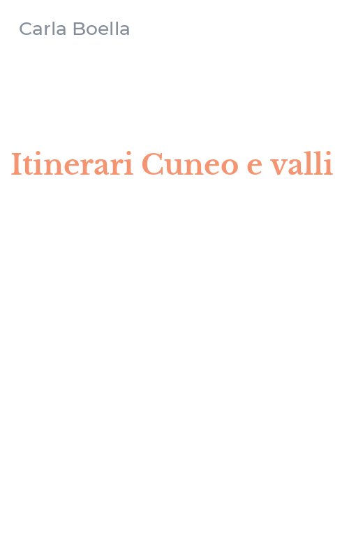 Itinerari Cuneo e valli