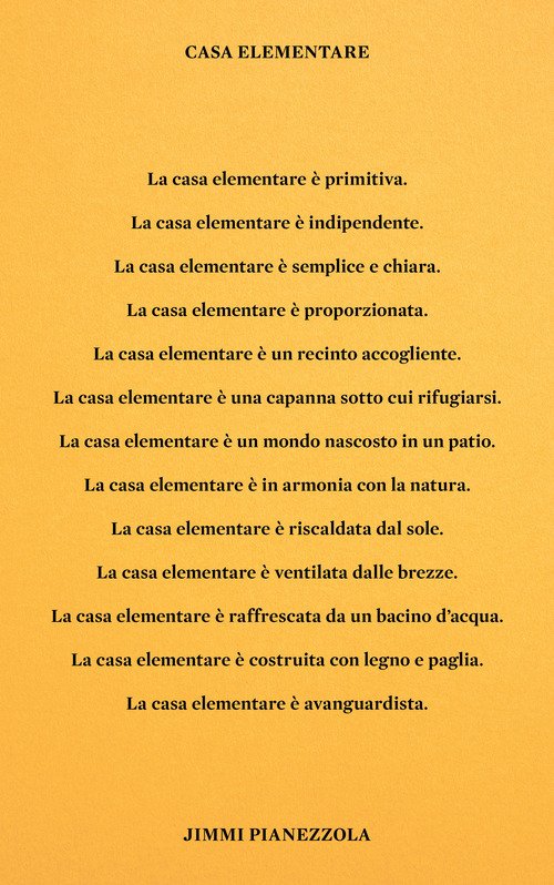 Casa Elementare-Elemental House