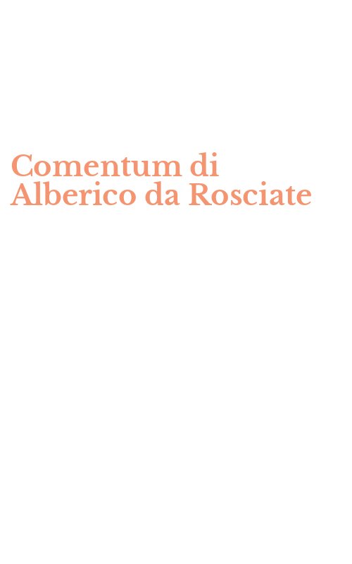 Comentum di Alberico da Rosciate