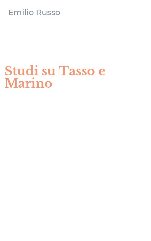 Studi su Tasso e Marino