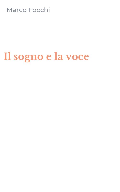 Il sogno e la voce