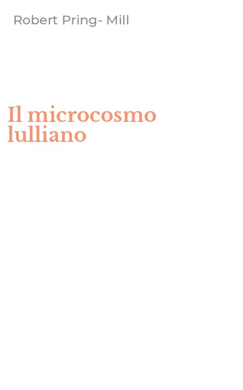Il microcosmo lulliano