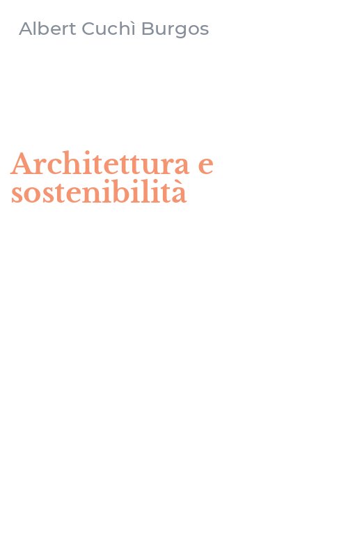 Architettura e sostenibilità